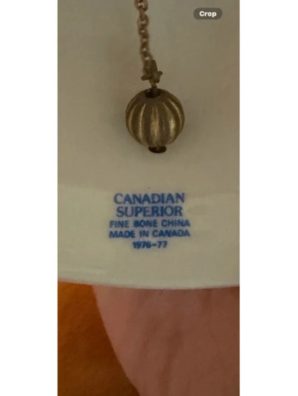 Bell Canadian Superior Fine Bone China 1976-77 farmhouse/CottageCore